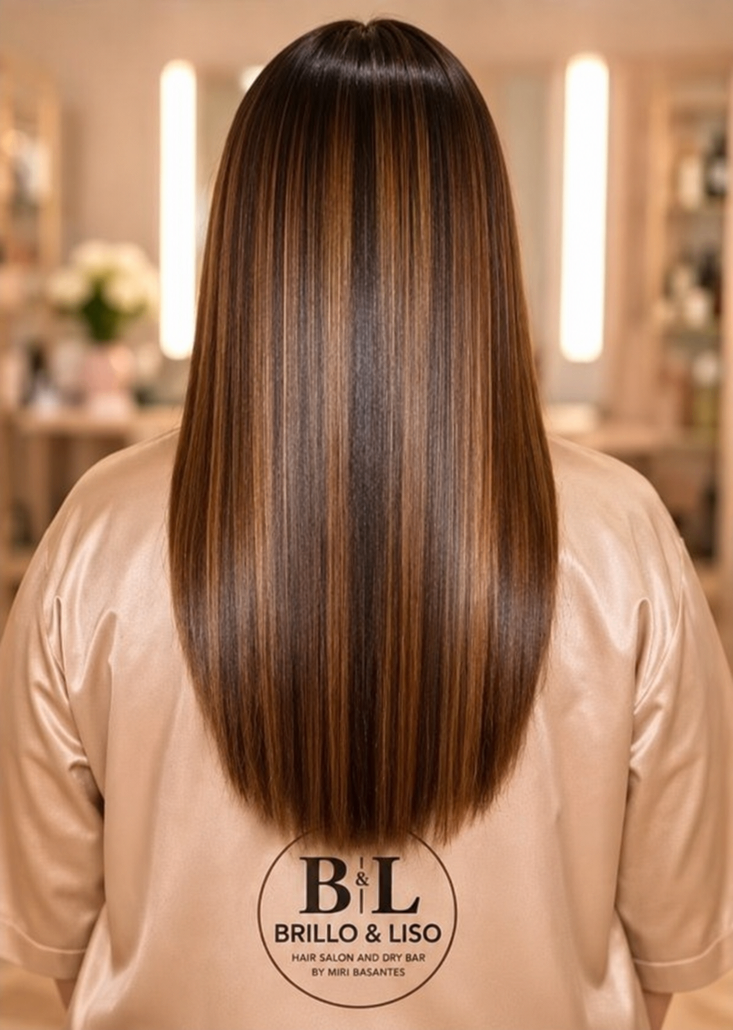Cabello liso, brillante y cuidado